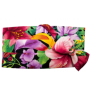 Hawaiian Floral Menagerie Cummerbund and Bow Tie Set